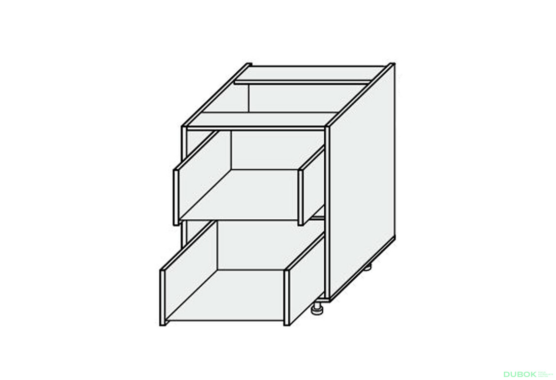 Korpus 80N 2šx Pro Hettich 820mm