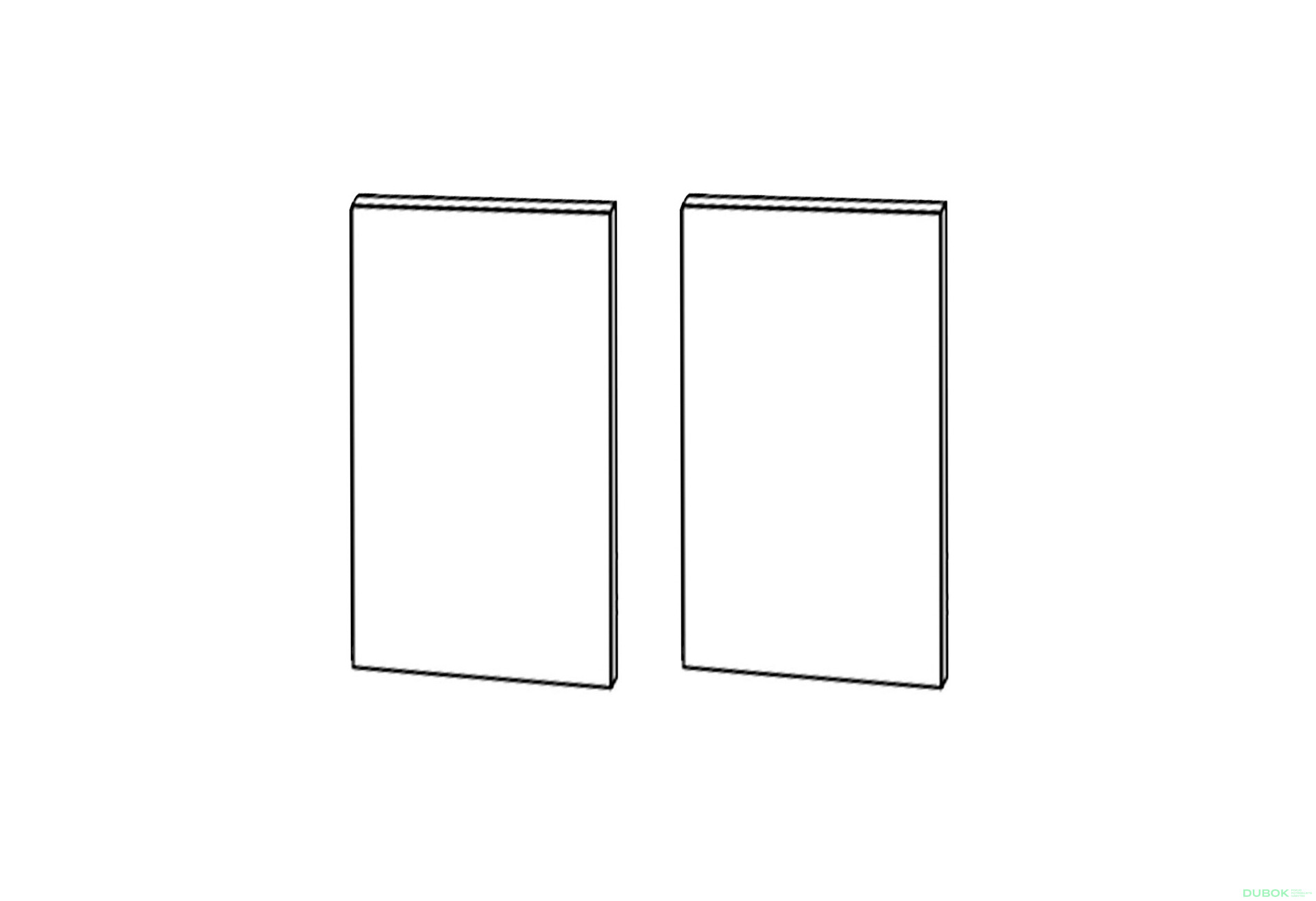 Fotografie 1 - Fasáda 80V + Sušička 2dv 720mm Milénium