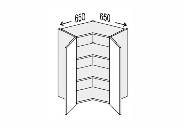 Vrchní roh V 90°/720 2dv Mary