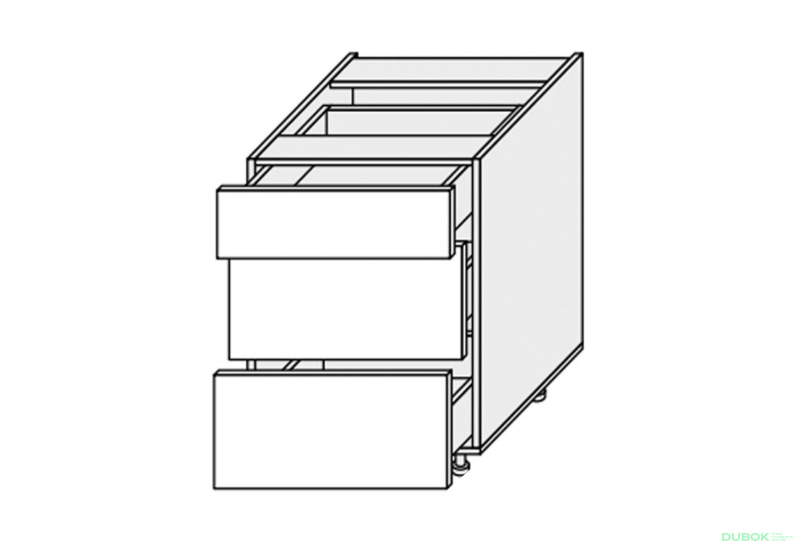 Spodní skříňka 50N3ŠX/820 Pro Hettich Millenium Premium