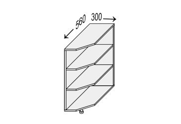 Korpus 30N Ukončení Rohové 820mm