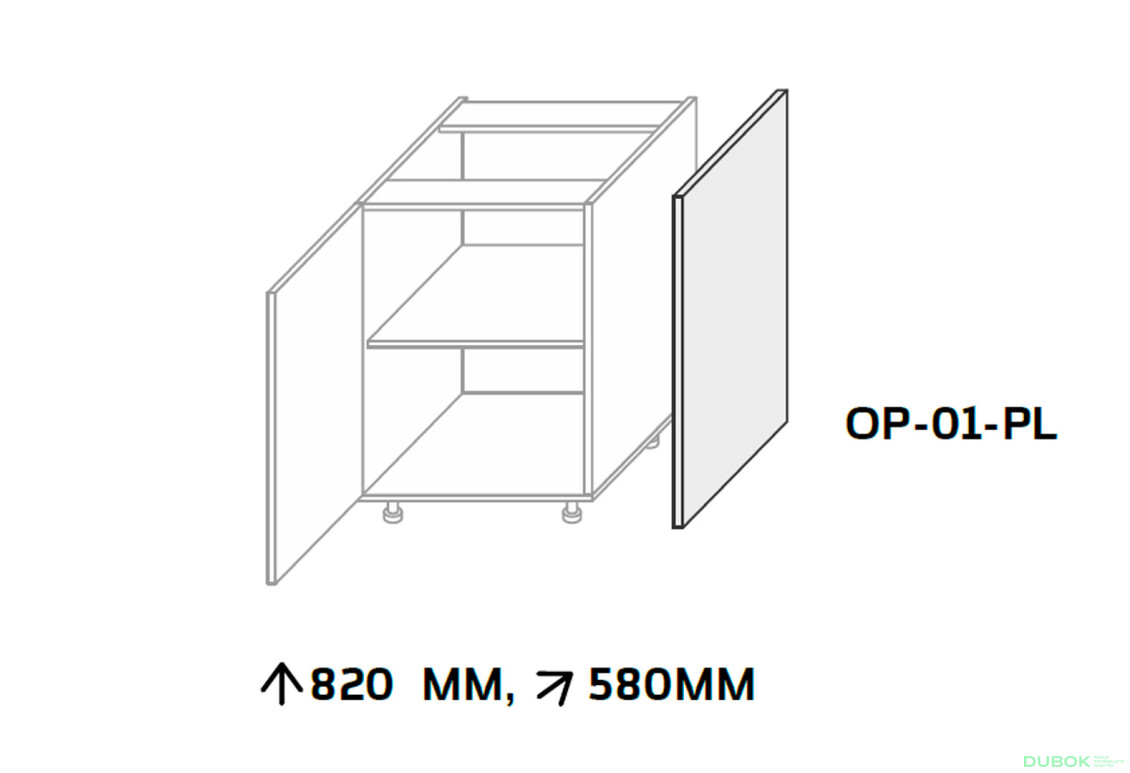 Fotografie 3 - Boční panel dolní 820mm Leo