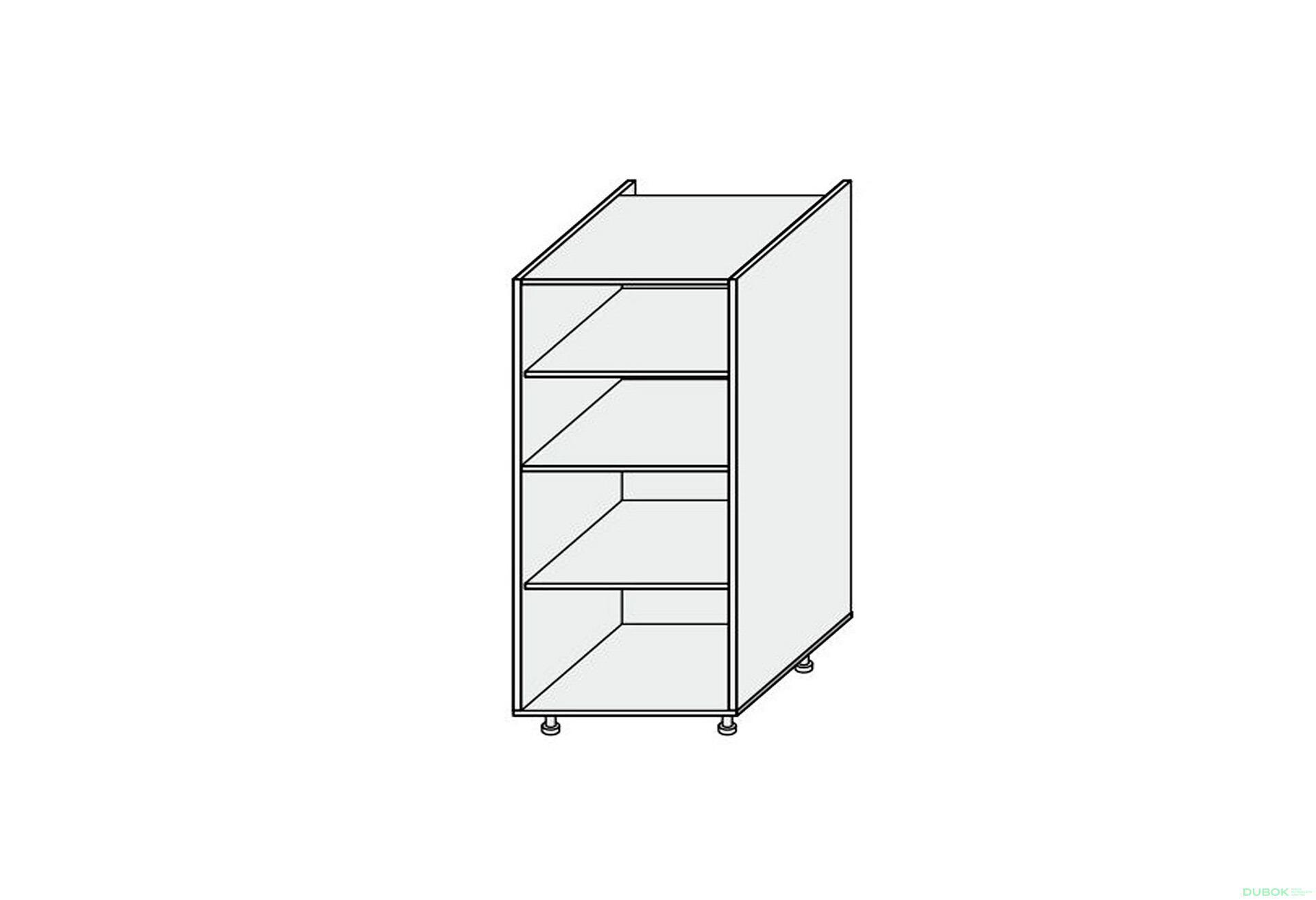 Fotografie 1 - Korpus Penál 60P Pro Blum 1420mm