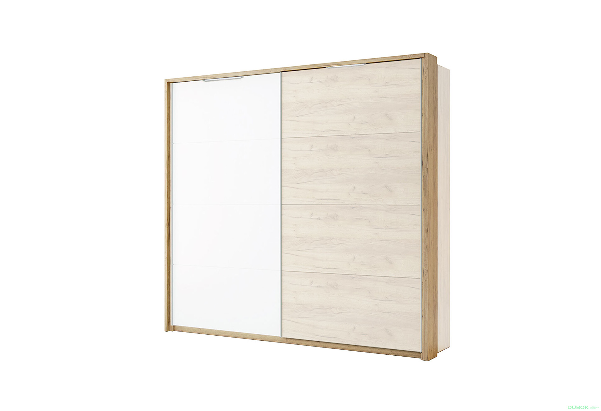 Fotografie 1 - Možnost Záclonová tyč s osvětlením k Skříni s posuvnými dveřmi 2,0x2,1m, dub kraft Asti