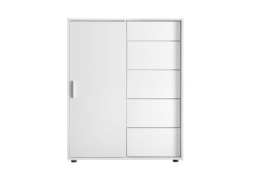 Komoda Case 1dv 5šx (Bílá)