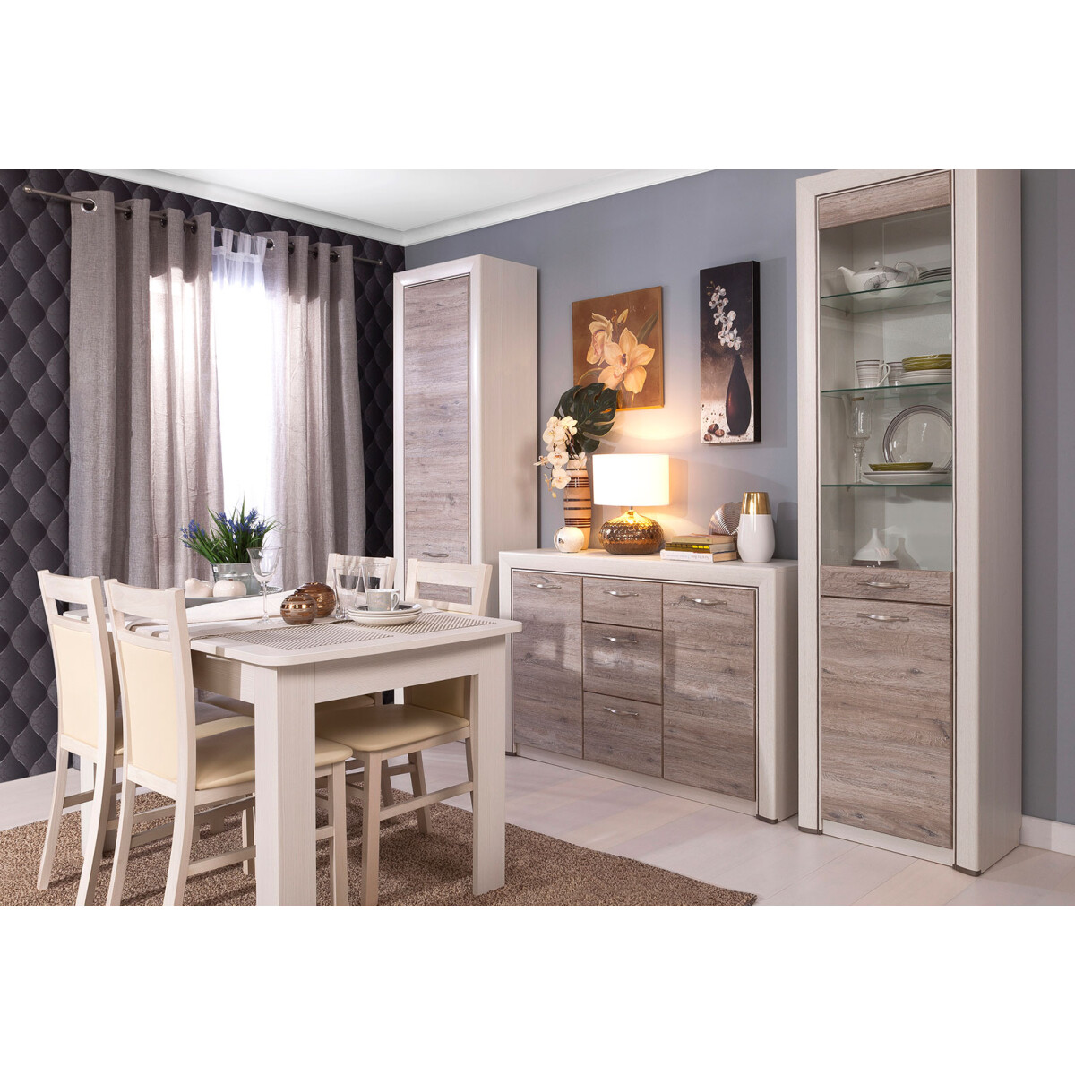 

Obývací sestava 2.6 m krém / dub ancona Olivia