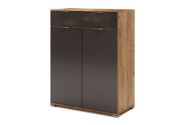 Komoda 2dv 1šu Lava / dub kraft Luna