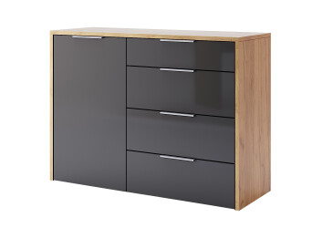 Komoda 1dv 4šu dub kraft / Lava Ramona