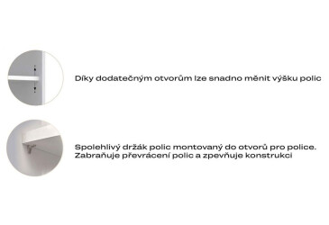 Fotografie Možnost Police Skříň 2+3dveře+2dveře 2šx