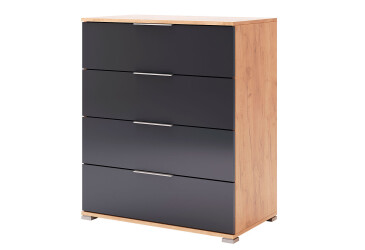 Komoda Junior 4šu Lava / dub kraft Luna