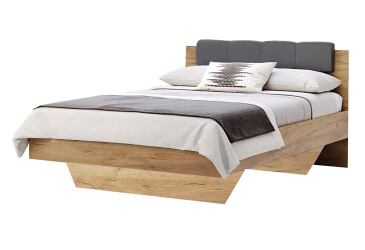 Postel 1.4 měkké čelo bez rámu dub kraft / Lava Ramona