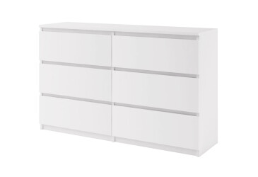 Komoda Agnes 6šed bílá