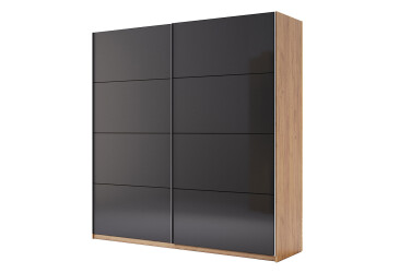 Skříň s posuvnými dveřmi 2.0x2.1m (Dveře Mat Láva), série N Luna