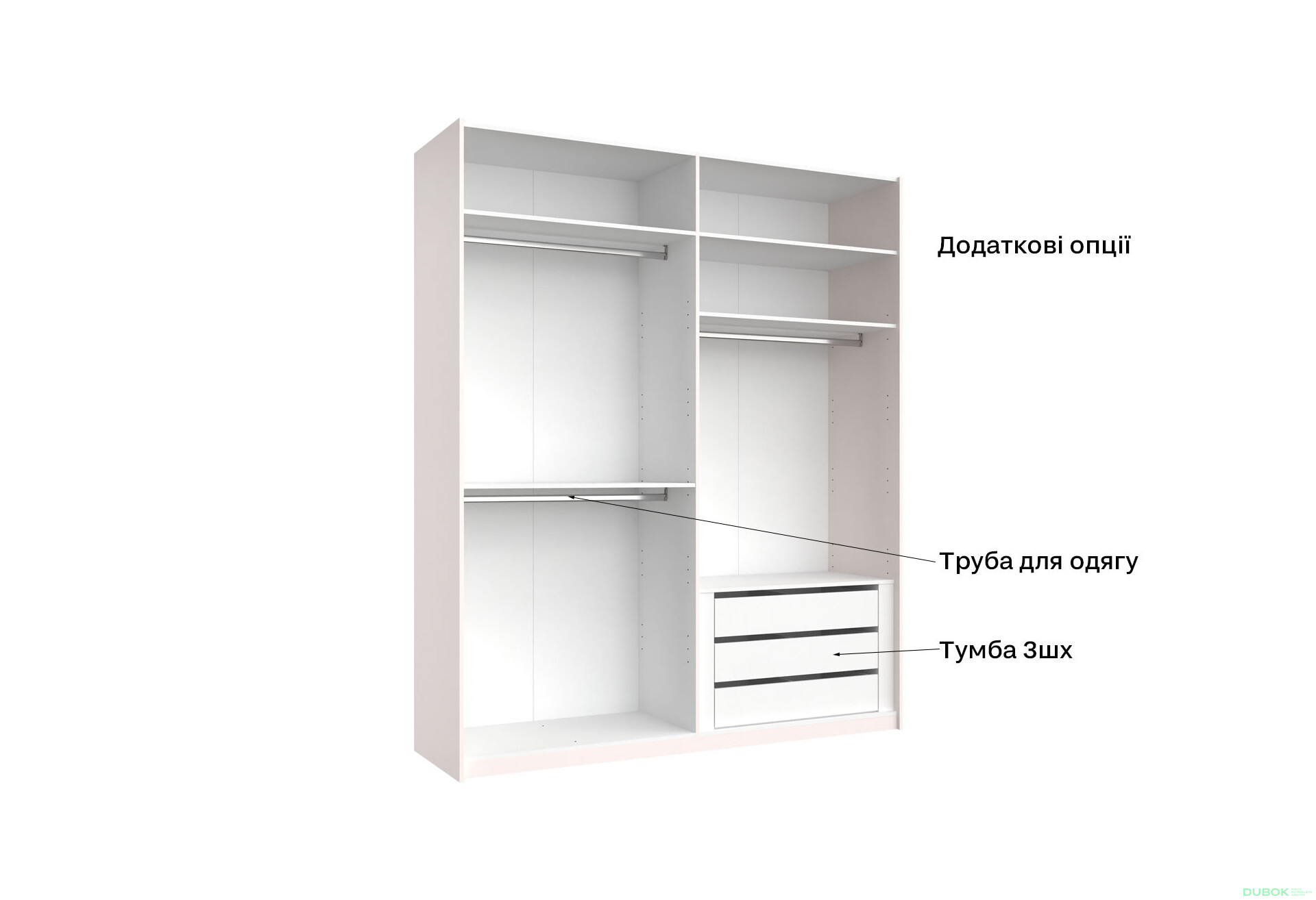 Fotografie 9 - Skříň s posuvnými dveřmi 2.0x2.4m (Dveře Lesklý Kašmír/Zrcadlo), série N Lily