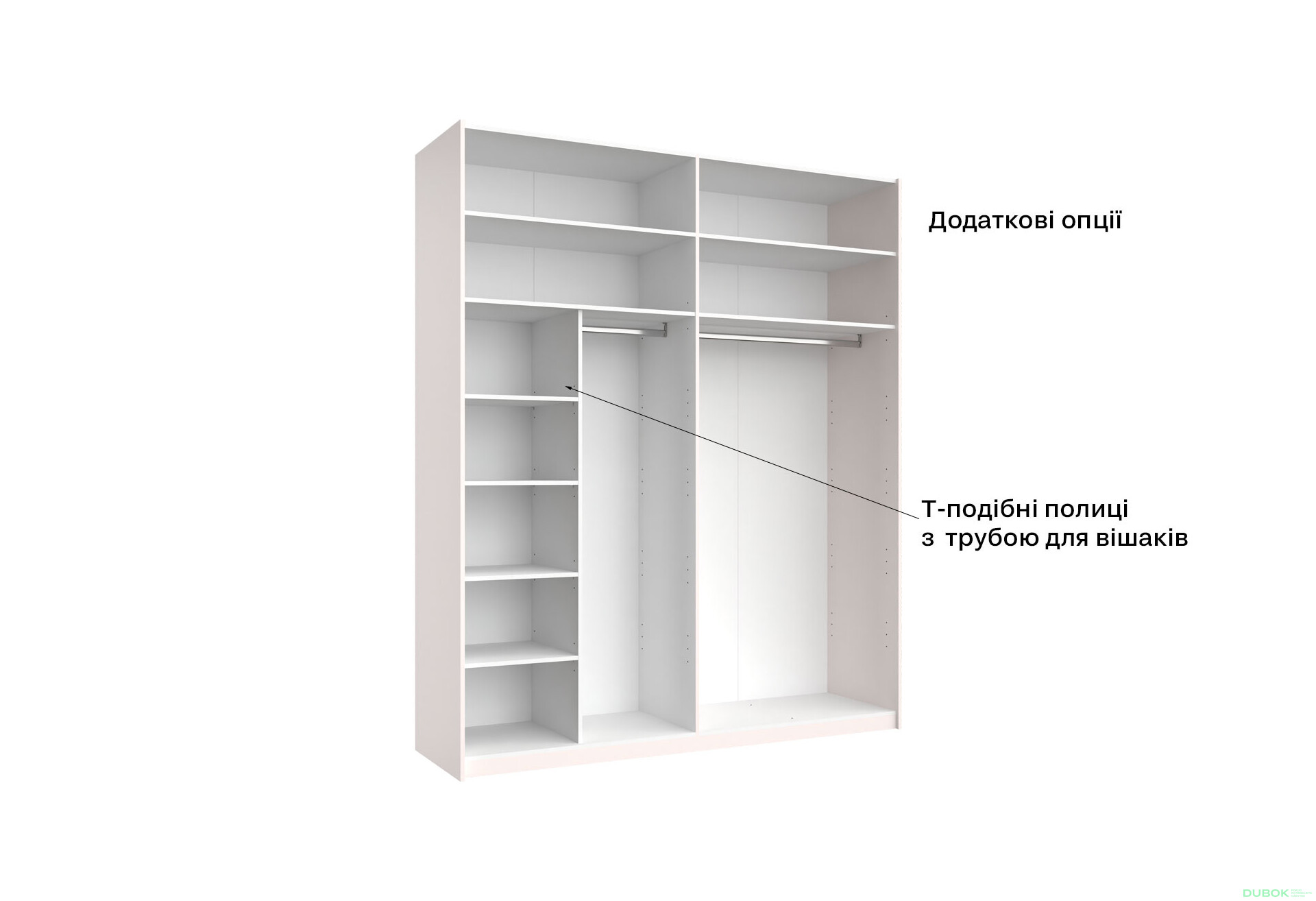 Fotografie 15 - Skříň s posuvnými dveřmi 2.0x2.4m (Dveře Lesklý Kašmír/Zrcadlo), série N Lily