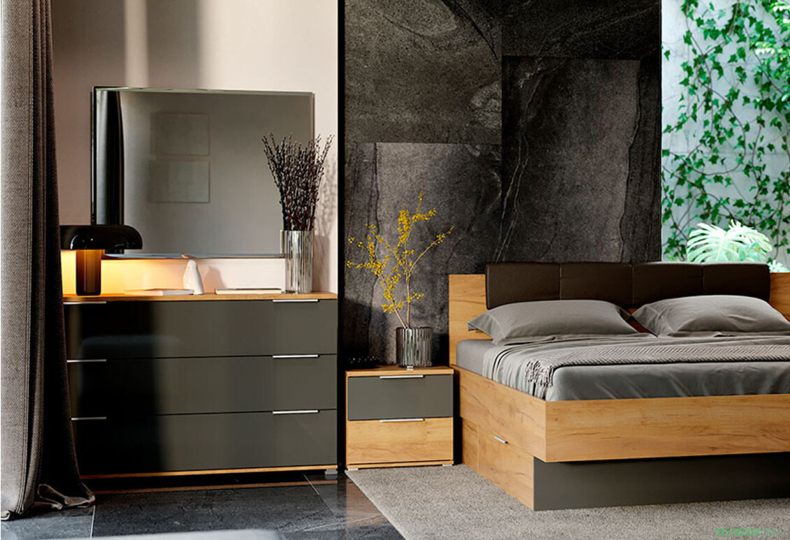 Fotografie 2 - Komoda 3šu Lava / dub kraft Luna