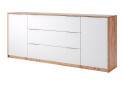 Fotografie 1 - Komoda 2 dveře 3 zásuvky 200 cm dub kraft / bílá Asti