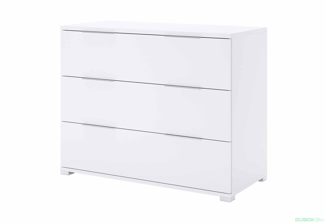 Komoda 3šx Super Mat Bílá Barton