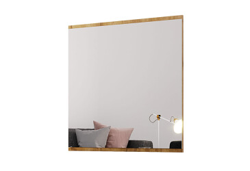 Zrcadlo 80x80 dub craft