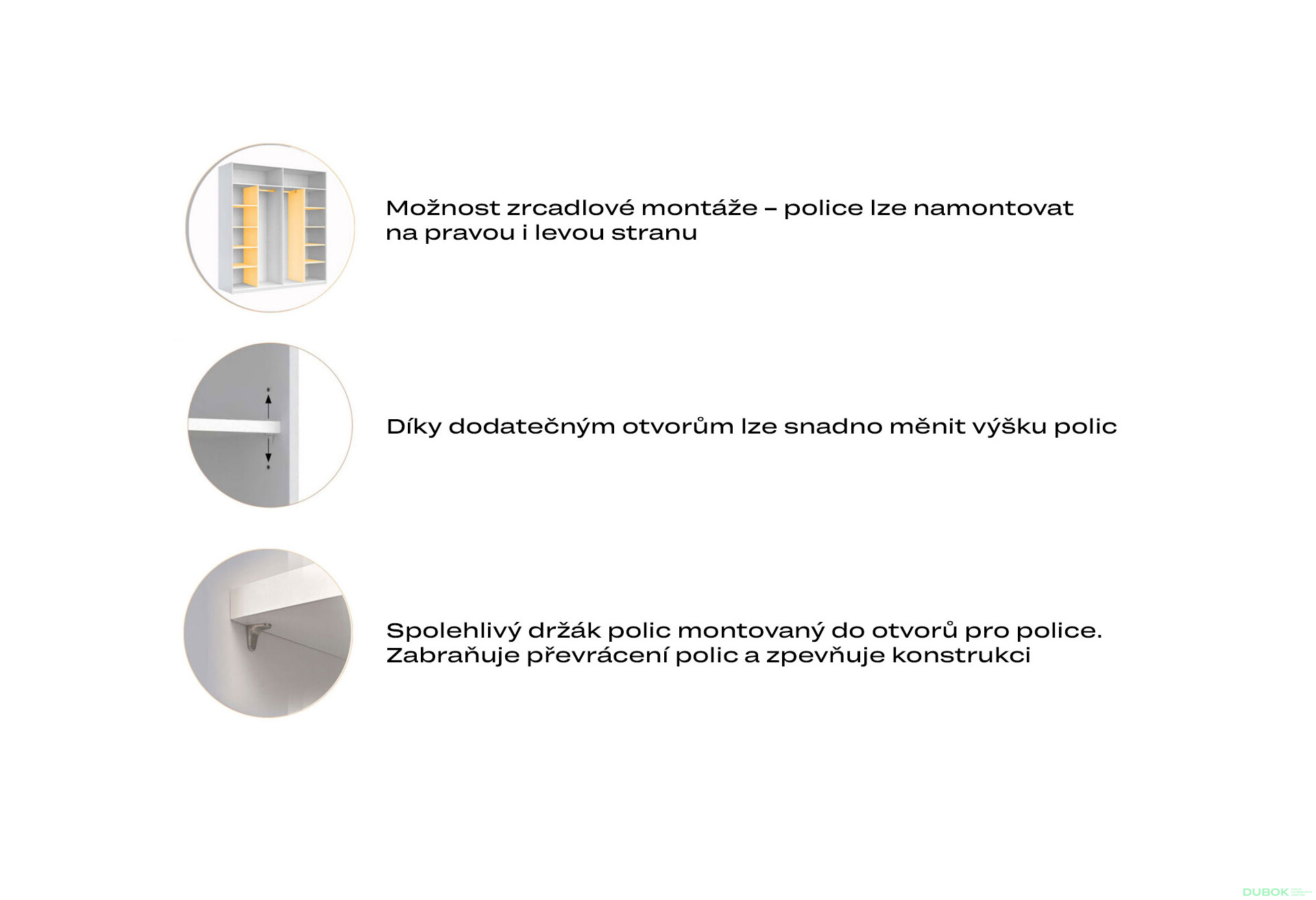 Fotografie 11 - Skříň s posuvnými dveřmi 1,5x2,4 m lesklá šedá činčila / zrcadlo Megy