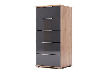 Komoda 5Š dub kraft / Lava Ramona