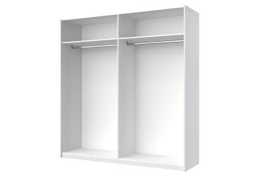 Fotografie Skříň s posuvnými dveřmi 2,0x2,1m (Dveře Lesklé Bílé), série N