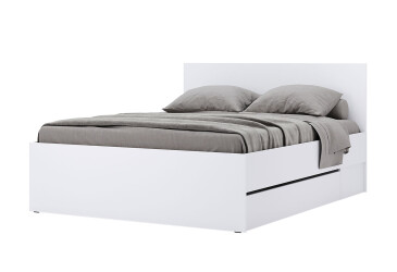 Postel 1.6x2.0 s šuplíky bez rámu Super Mat Bílá Tibo
