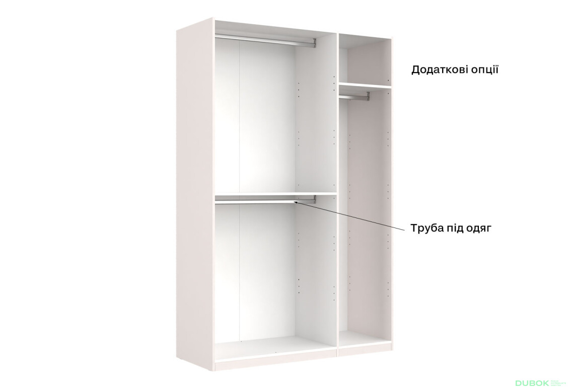 Fotografie 20 - Skříň 3dveřová bez zrcadel Lesklý kašmír série N Lily