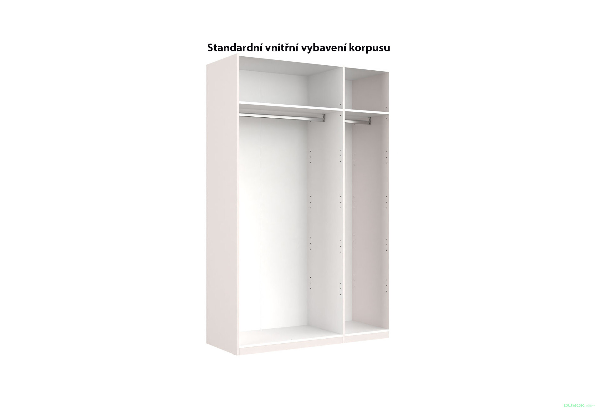 Fotografie 6 - Skříň 3dveřová bez zrcadel Lesklý kašmír série N Lily