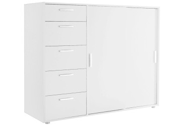 Komoda Case 2dv 5šx (Bílá)
