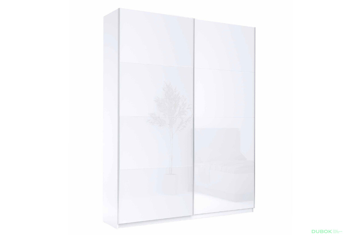 Fotografie 4 - Skříň s posuvnými dveřmi 2,0x2,4m (Dveře Lesklé Bílé), série N Family