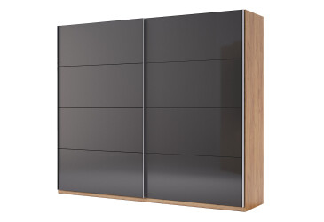 Skříň s posuvnými dveřmi 2,5x2,1m (Dveře Mat Láva), série N