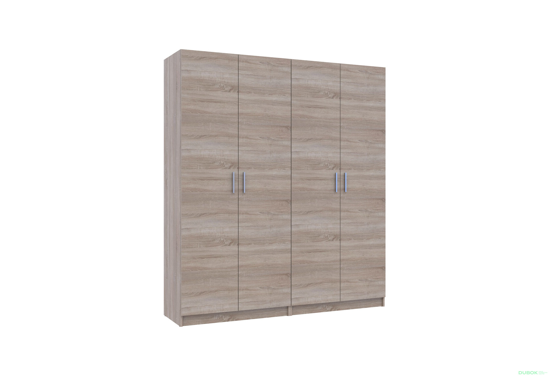 Fotografie 5 - Skříň Promo s policemi 2+2 DTD 180×48×204 Dub sonoma
