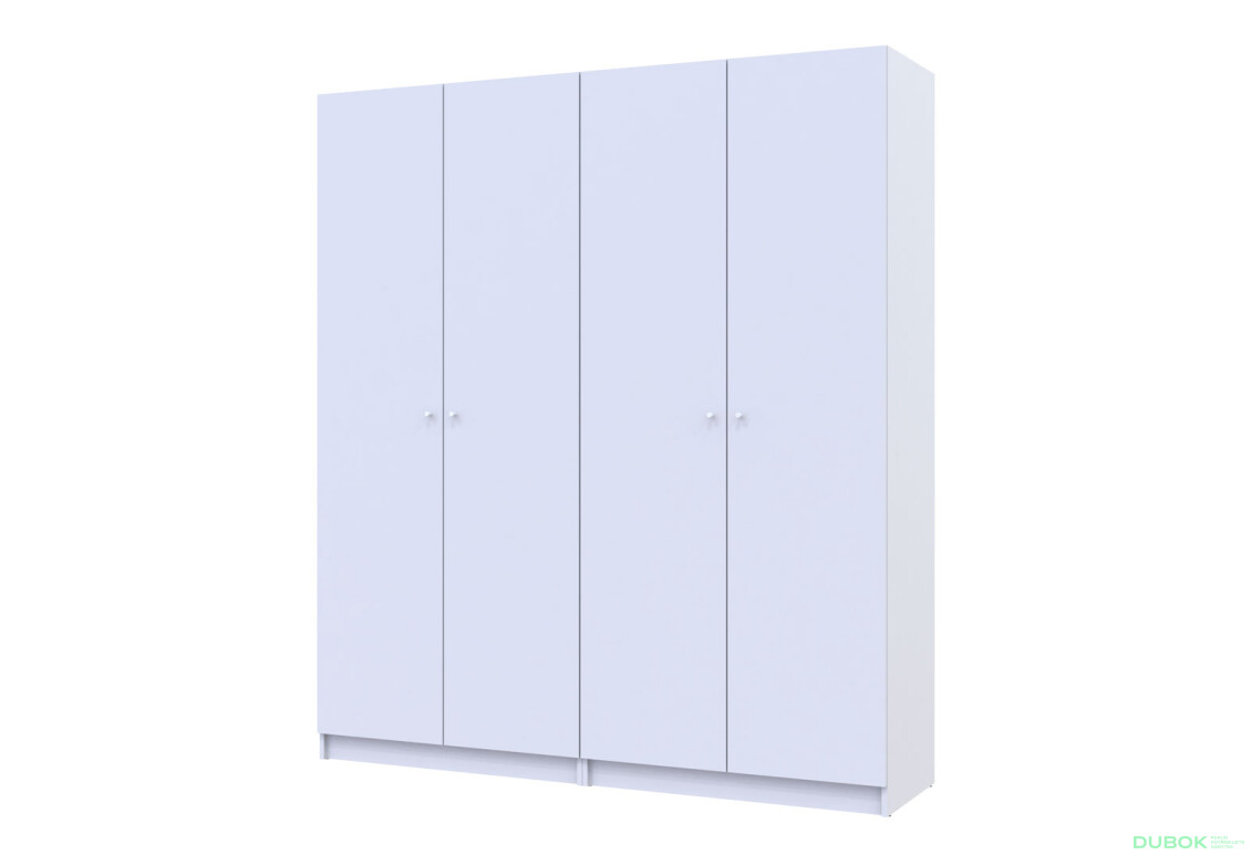 Skříň Promo s policemi 2+2 DTD 180×48×204 Bílá