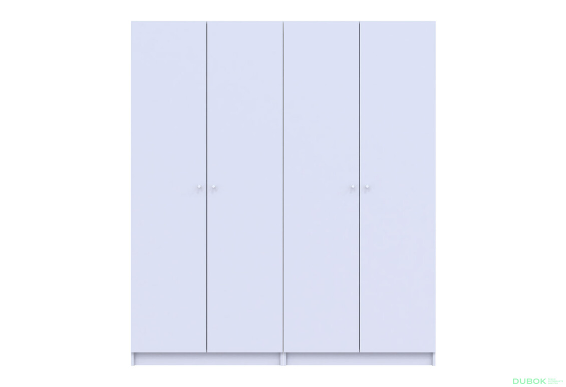 Fotografie 14 - Skříň Promo s policemi 2+2 DTD 180×48×204 Bílá