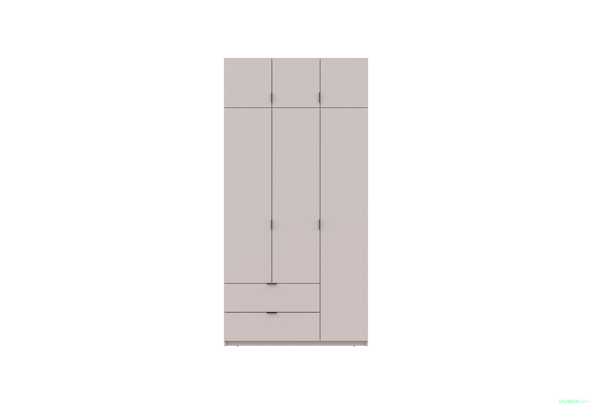 Fotografie 5 - Skříň čtyřdveřová Lukas 120 cm kašmír