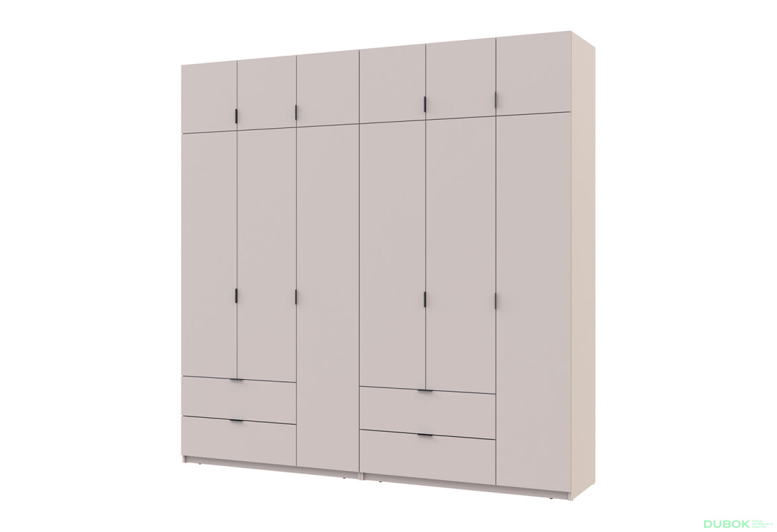 Skříň Lukas 3+3 DT 240 kašmír