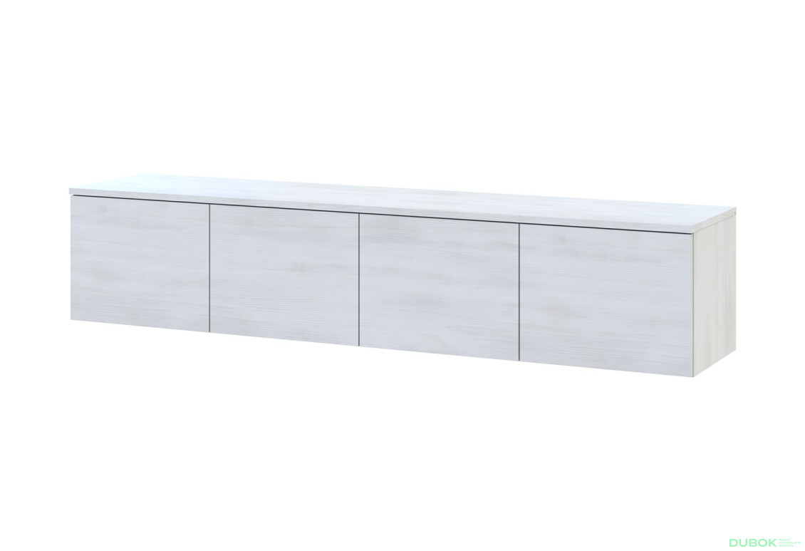 TV stolek Levía bílý strom 4dv 160x35x33