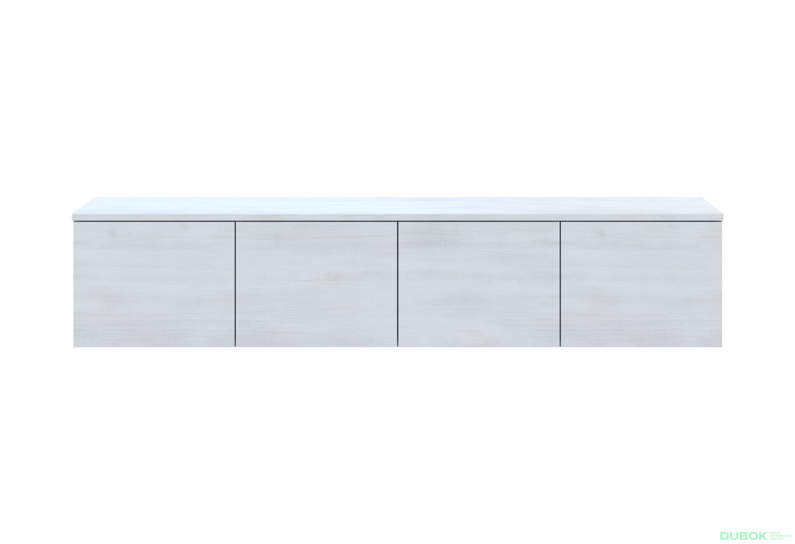 Fotografie 3 - TV stolek Levía bílý strom 4dv 160x35x33