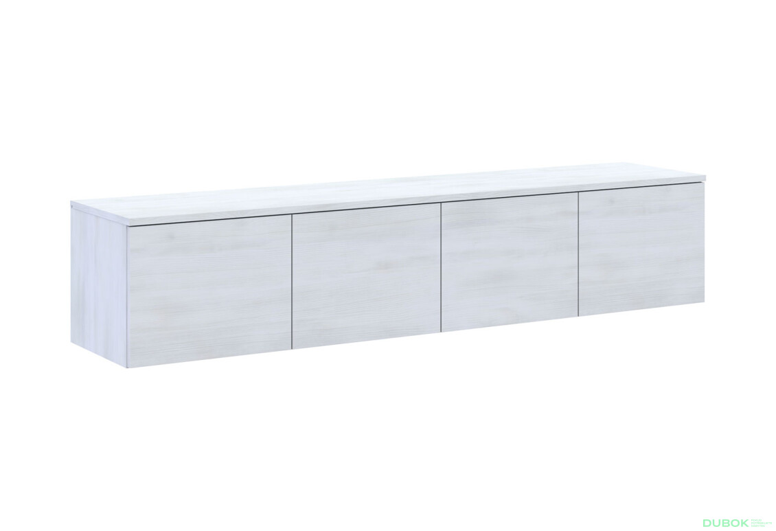 Fotografie 4 - TV stolek Levía bílý strom 4dv 160x35x33