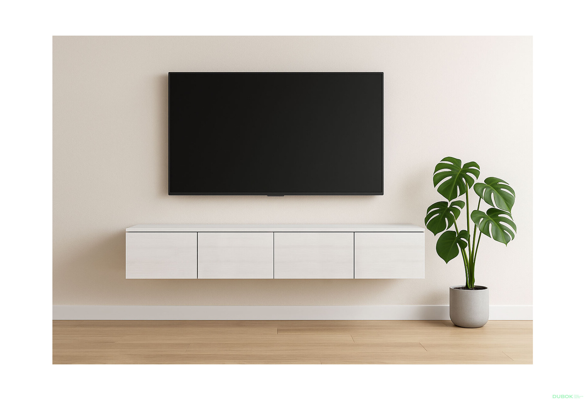 Fotografie 2 - TV stolek Levía bílý strom 4dv 160x35x33
