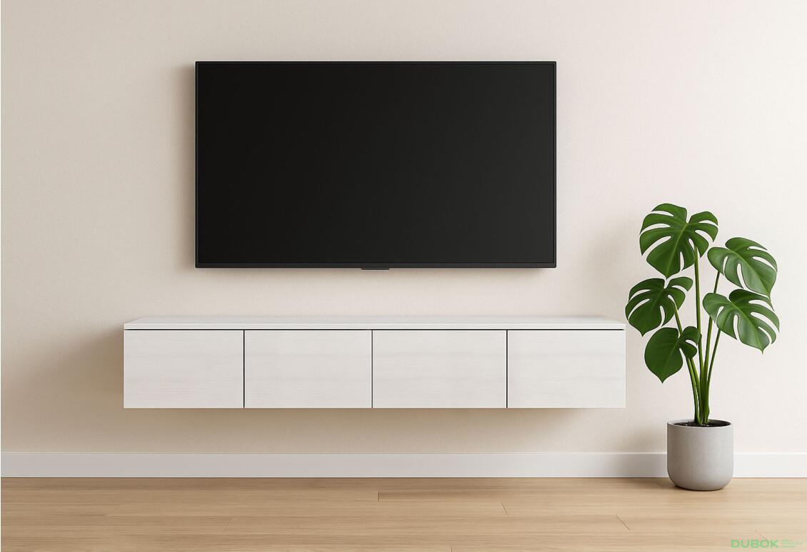 Fotografie 2 - TV stolek Levía bílý strom 4dv 160x35x33