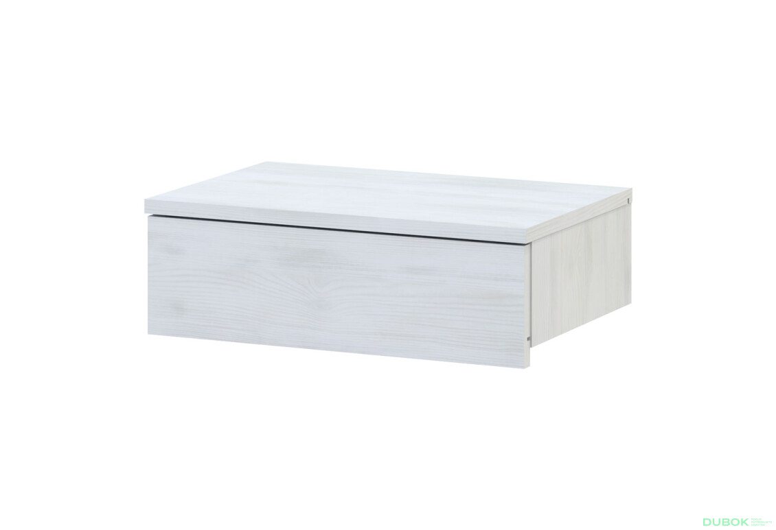 Noční stolek Levía bílý strom 1š 46x31x15
