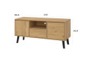 Fotografie 4 - TV stolek 2D1S Borg dub artisan (P)