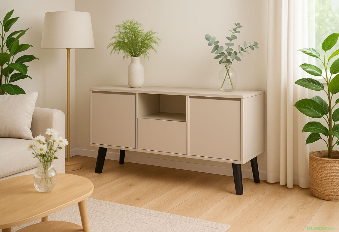 Fotografie 3 - TV stolek 2D1S Borg kašmír (P)