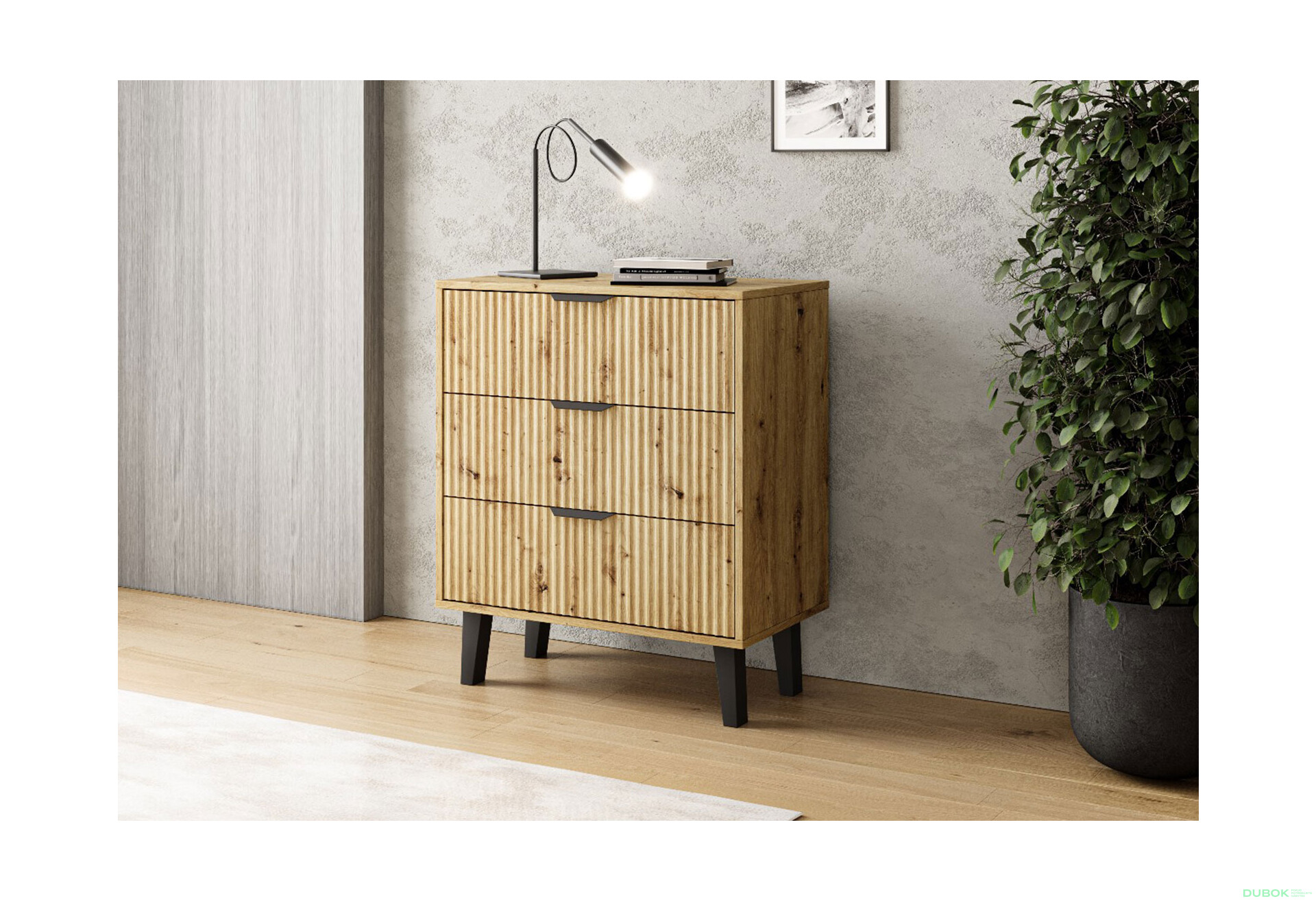 Fotografie 2 - Komoda Borg Duo 3Š dub artisan