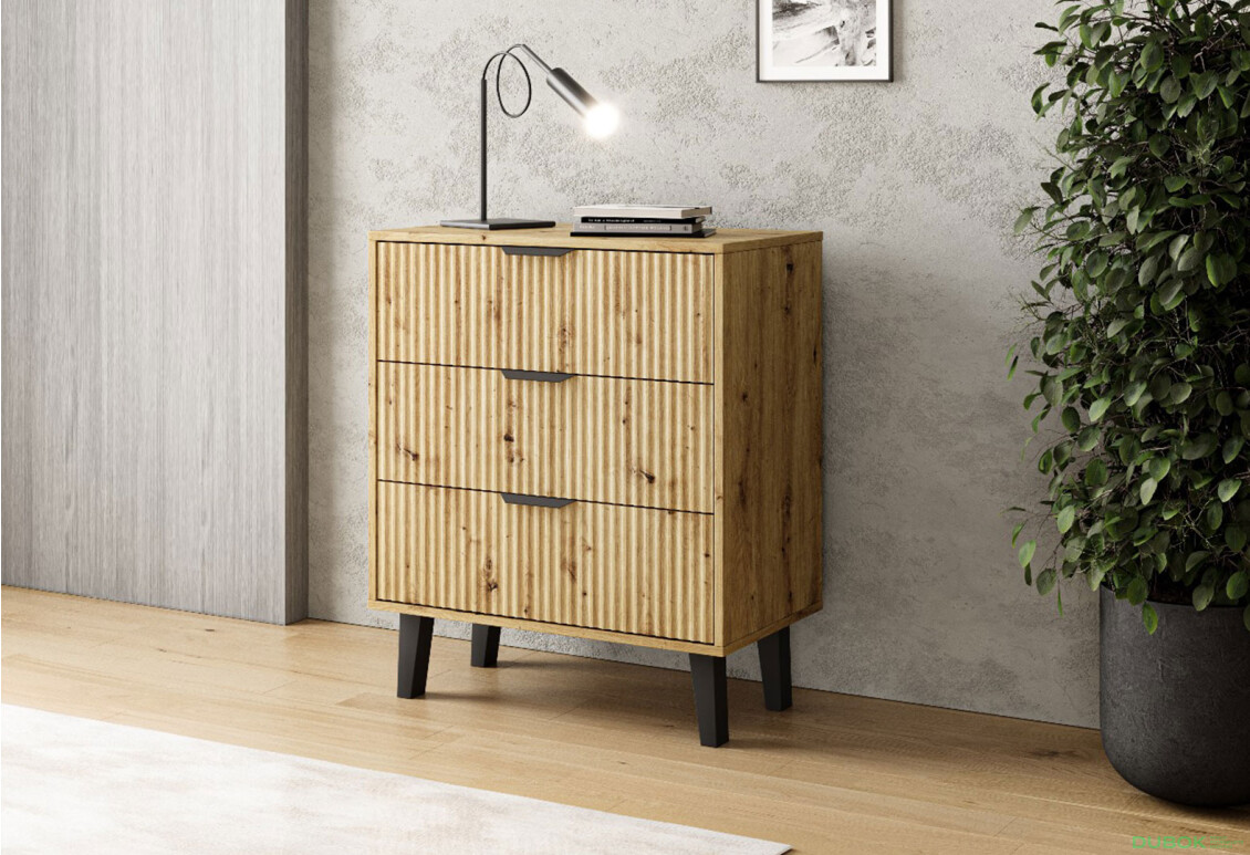 Fotografie 2 - Komoda Borg Duo 3Š dub artisan