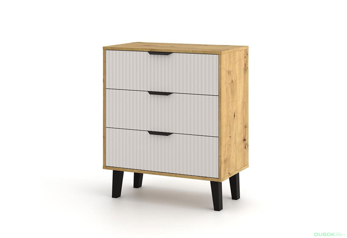 Komoda Borg Duo 3Š dub artisan / kašmír