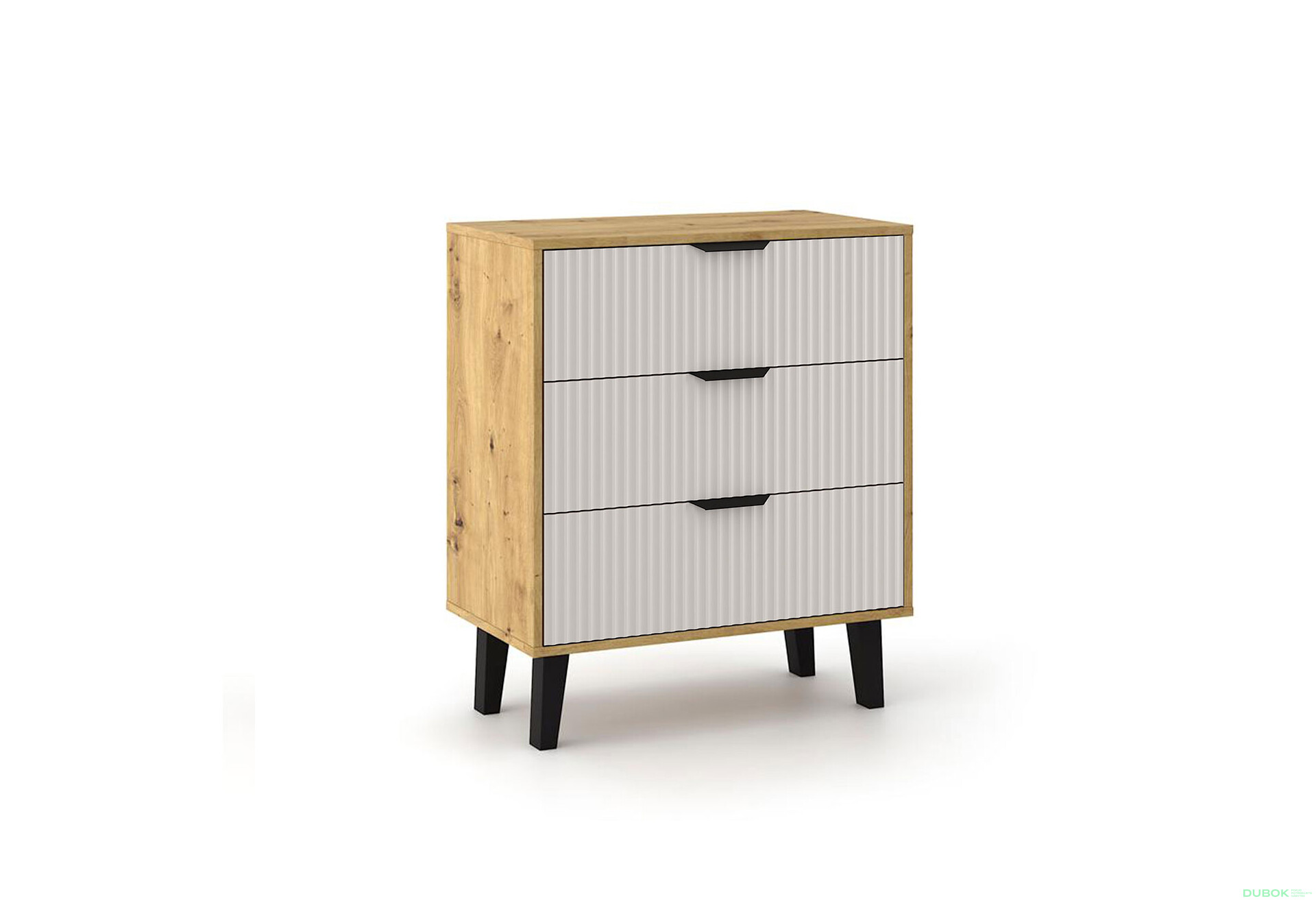 Fotografie 3 - Komoda Borg Duo 3Š dub artisan / kašmír