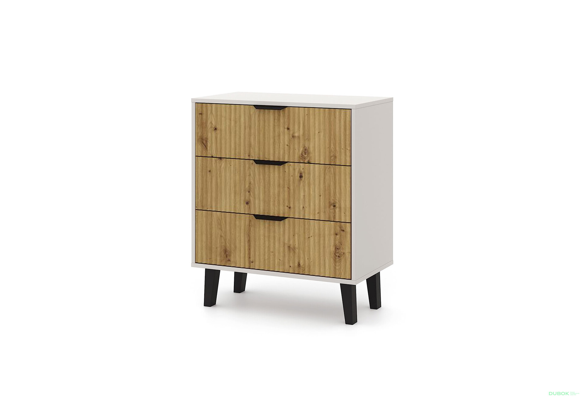 Fotografie 1 - Komoda Borg Duo 3Š kašmír / dub artisan